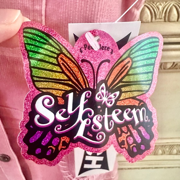 NWT SELF ESTEEM 3T Little Girls corduroy dress with snaps and zipper pocket - Picture 6 of 6